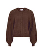 MSCH Copenhagen bruin vest met lange pofmouwen