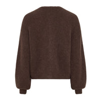 MSCH Copenhagen bruin vest met lange pofmouwen