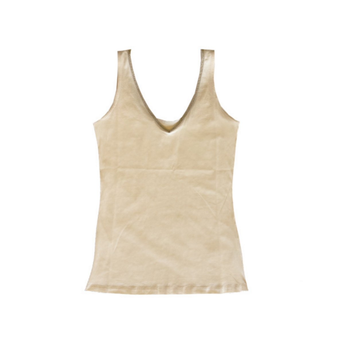Summum Basic Top met goudkleurig randje