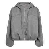 Co’Couture lichtgrijs Hoodie Vest