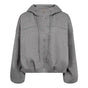 Co’Couture lichtgrijs Hoodie Vest