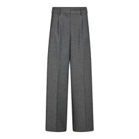 Co´ Couture grijze pantalon met plooien