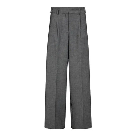 Co´ Couture grijze pantalon met plooien