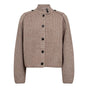 Co'Couture Gebreid Vest – Taupe
