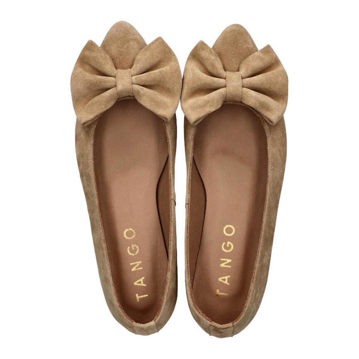 Tango beige loafer met strik