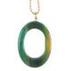 Ellen Beekmans Lange ketting met agaat hanger groen